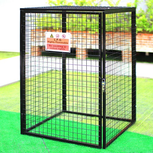 Gas cylinder safety cage - cylinder,