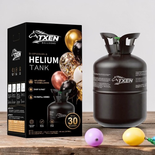 Disposable helium tank - helium,