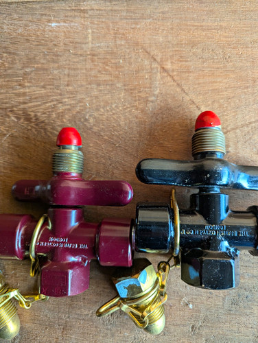 Pair vintage boc gas - of,